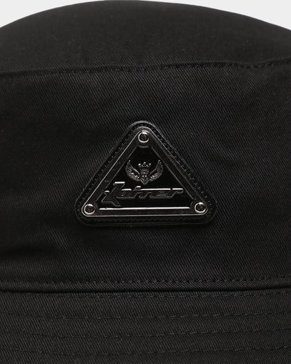 Loiter Metallic Badge Bucket Hat Black