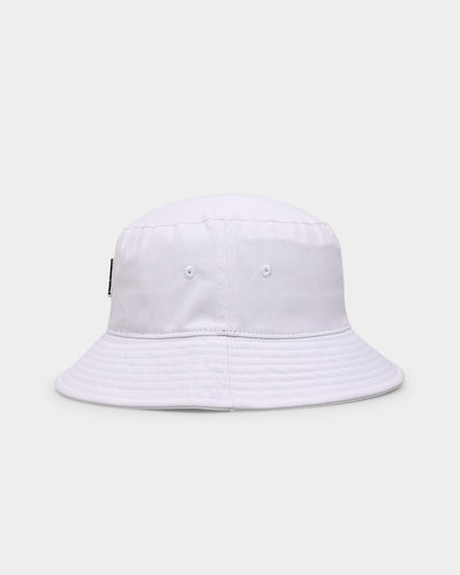 Loiter Metallic Badge Bucket Hat White