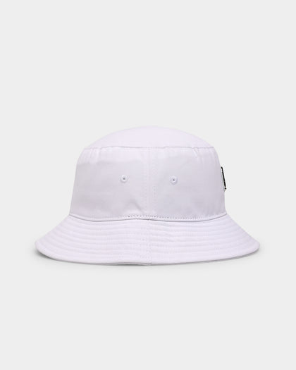 Loiter Metallic Badge Bucket Hat White