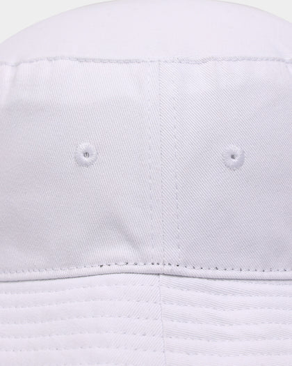 Loiter Metallic Badge Bucket Hat White