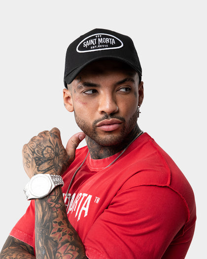 Saint Morta Canal X Trucker Snapback Black/White