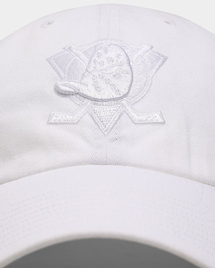 47 Brand Anaheim Ducks Clean Up Strapback White