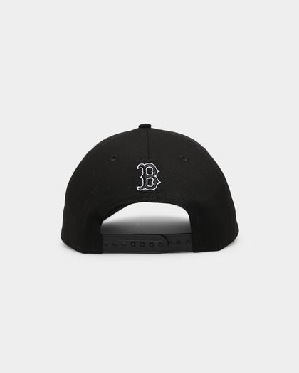 New Era Boston Red Sox 'Rose Crossover' 9FORTY A-Frame Snapback Black/White