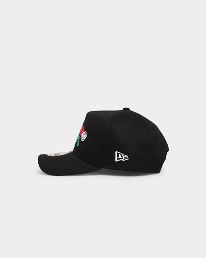 New Era Boston Red Sox 'Rose Crossover' 9FORTY A-Frame Snapback Black/White