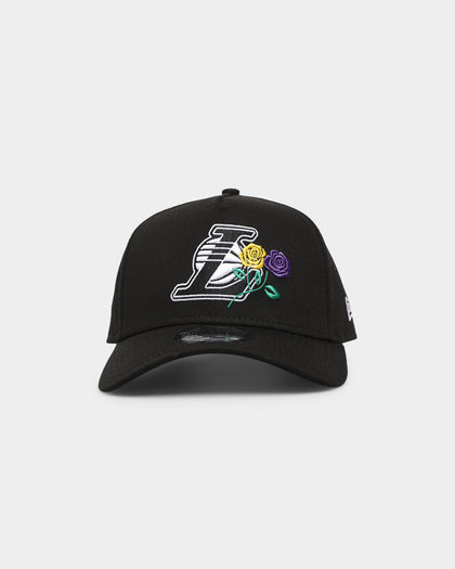 New Era Los Angeles Lakers 'Rose Crossover' 9FORTY A-Frame Snapback Black/White