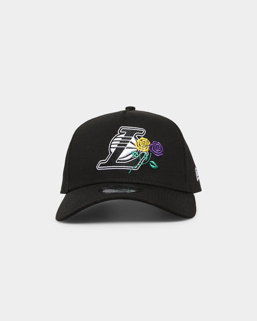 New Era Los Angeles Lakers 'Rose Crossover' 9FORTY A-Frame Snapback Black/White
