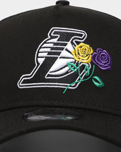 New Era Los Angeles Lakers 'Rose Crossover' 9FORTY A-Frame Snapback Black/White