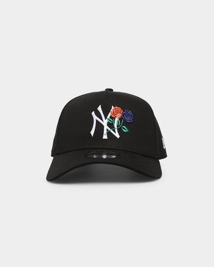 New Era New York Yankees 'Rose Crossover' 9FORTY A-Frame Snapback Black/White
