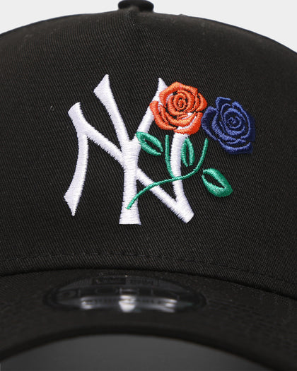 New Era New York Yankees 'Rose Crossover' 9FORTY A-Frame Snapback Black/White