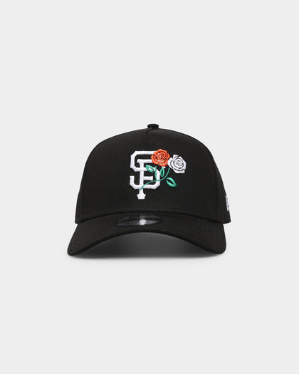 New Era San Francisco Giants 'Rose Crossover' 9FORTY A-Frame Snapback Black/White