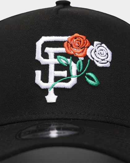 New Era San Francisco Giants 'Rose Crossover' 9FORTY A-Frame Snapback Black/White