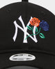 New Era Women's New York Yankees 'Rose Crossover' 9TWENTY Strapback Black/White