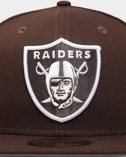 New Era Raiders 59FIFTY Fitted Burnt Wood/White