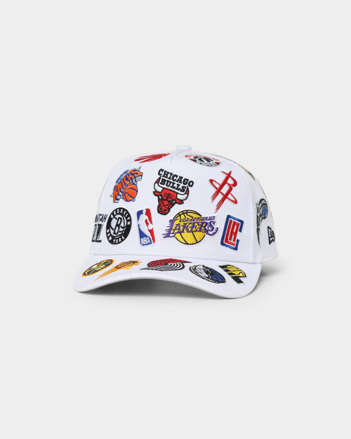New Era NBA 'All Over League' 9FORTY K-Frame Snapback White