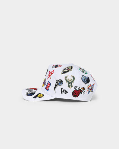 New Era NBA 'All Over League' 9FORTY K-Frame Snapback White