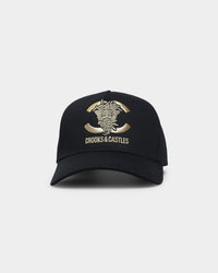 Crooks & Castles CC Medusa Lux Snapback Black/Gold