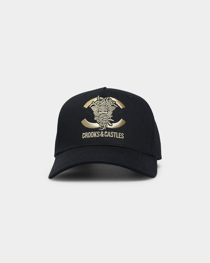 Crooks & Castles CC Medusa Lux Snapback Black/Gold