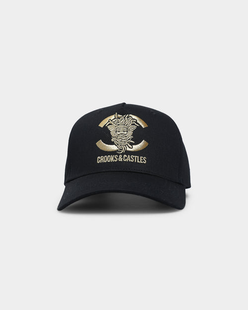 Crooks & Castles CC Medusa Lux Snapback Black/Gold