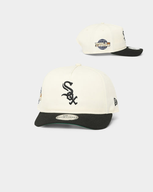 New Era Chicago White Sox 2005 'Off White World Series Side Patch' Old Golfer Snapback Chrome White