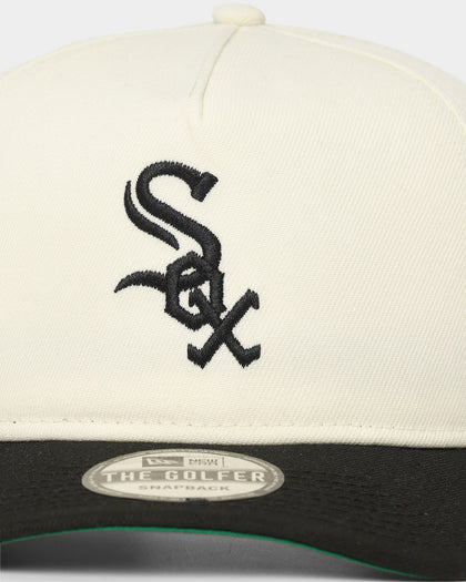 New Era Chicago White Sox 2005 'Off White World Series Side Patch' Old Golfer Snapback Chrome White
