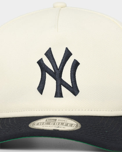 New Era New York Yankees 1999 'Off White World Series Side Patch' Old Golfer Snapback Chrome White