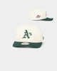 New Era Oakland Athletics 1989 'Off White World Series Side Patch' Old Golfer Snapback Chrome White