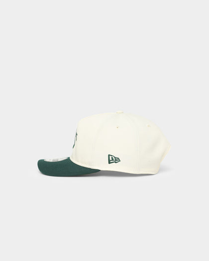 New Era Oakland Athletics 1989 'Off White World Series Side Patch' Old Golfer Snapback Chrome White