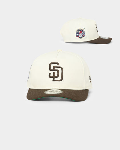 New Era San Diego Padres 40th Anniversary 'Off White World Series Side Patch' Old Golfer Snapback Chrome White