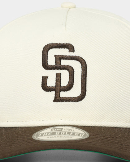 New Era San Diego Padres 40th Anniversary 'Off White World Series Side Patch' Old Golfer Snapback Chrome White