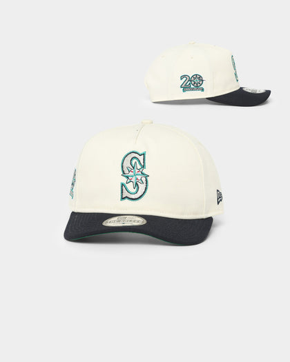New Era Seattle Mariners 20th Anniversary 'Off White World Series Side Patch' Old Golfer Snapback Chrome White