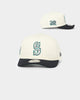 New Era Seattle Mariners 20th Anniversary 'Off White World Series Side Patch' Old Golfer Snapback Chrome White