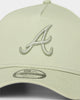 New Era Atlanta Braves 'Summer Olive' 9FORTY A-Frame Snapback Light Olive