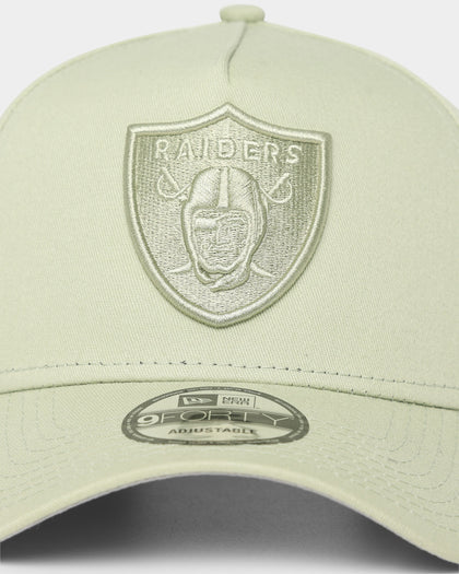 New Era Las Vegas Raiders 'Summer Olive' 9FORTY A-Frame Snapback Light Olive