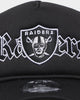 New Era Las Vegas Raiders 'Gothic Script' Foam Front 9FORTY A-Frame Trucker Snapback Original Team Colours
