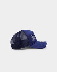 New Era Los Angeles Dodgers 'Gothic Script' Foam Front 9FORTY A-Frame Trucker Snapback Original Team Colours
