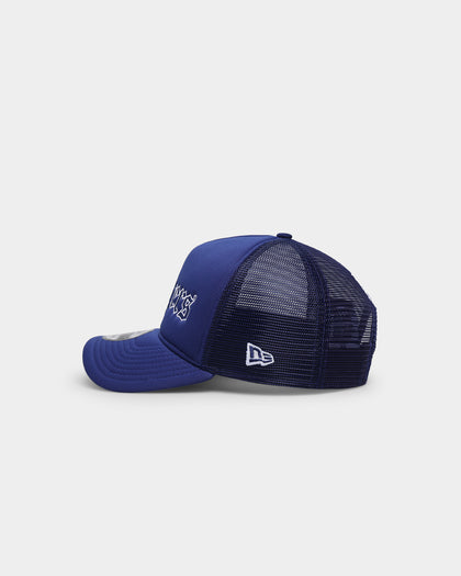 New Era Los Angeles Dodgers 'Gothic Script' Foam Front 9FORTY A-Frame Trucker Snapback Original Team Colours