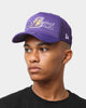 New Era Los Angeles Lakers 'Gothic Script' Foam Front 9FORTY A-Frame Trucker Snapback Original Team Colours