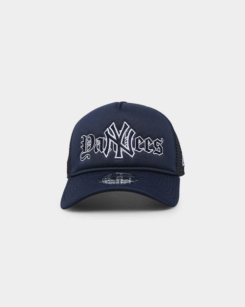 New Era New York Yankees 'Gothic Script' Foam Front 9FORTY A-Frame Trucker Snapback Original Team Colours