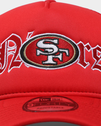 New Era San Francisco 49ers 'Gothic Script' Foam Front 9FORTY A-Frame Trucker Snapback Original Team Colours
