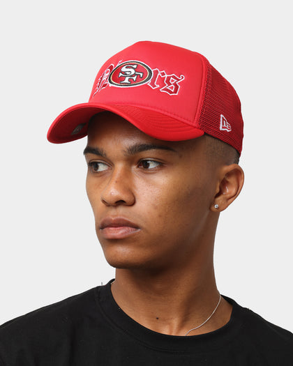 New Era San Francisco 49ers 'Gothic Script' Foam Front 9FORTY A-Frame Trucker Snapback Original Team Colours