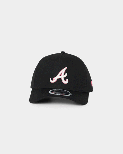 New Era Atlanta Braves Neon Pink 9FORTY A-Frame Snapback Black/Neon