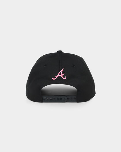 New Era Atlanta Braves Neon Pink 9FORTY A-Frame Snapback Black/Neon