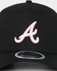 New Era Atlanta Braves Neon Pink 9FORTY A-Frame Snapback Black/Neon