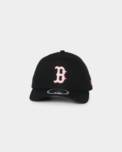 New Era Boston Red Sox Neon Pink 9FORTY A-Frame Snapback Black/Neon