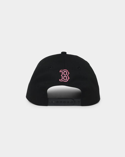 New Era Boston Red Sox Neon Pink 9FORTY A-Frame Snapback Black/Neon