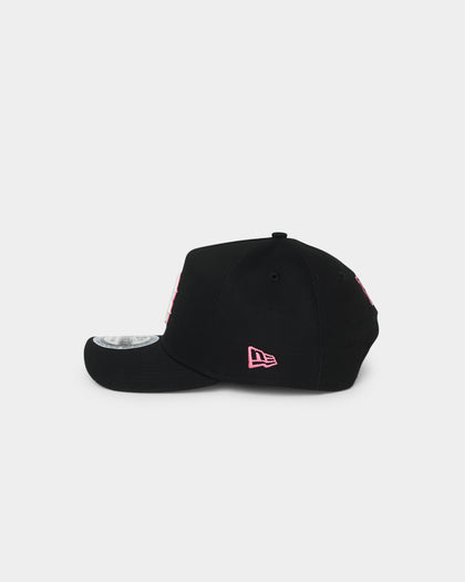 New Era Boston Red Sox Neon Pink 9FORTY A-Frame Snapback Black/Neon
