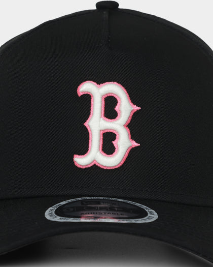 New Era Boston Red Sox Neon Pink 9FORTY A-Frame Snapback Black/Neon