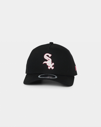 New Era Chicago White Sox Neon Pink 9FORTY A-Frame Snapback Black/Neon
