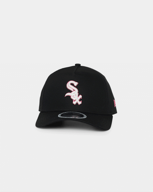 New Era Chicago White Sox Neon Pink 9FORTY A-Frame Snapback Black/Neon