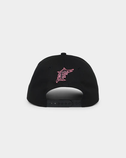 New Era Florida Marlins Neon Pink 9FORTY A-Frame Snapback Black/Neon